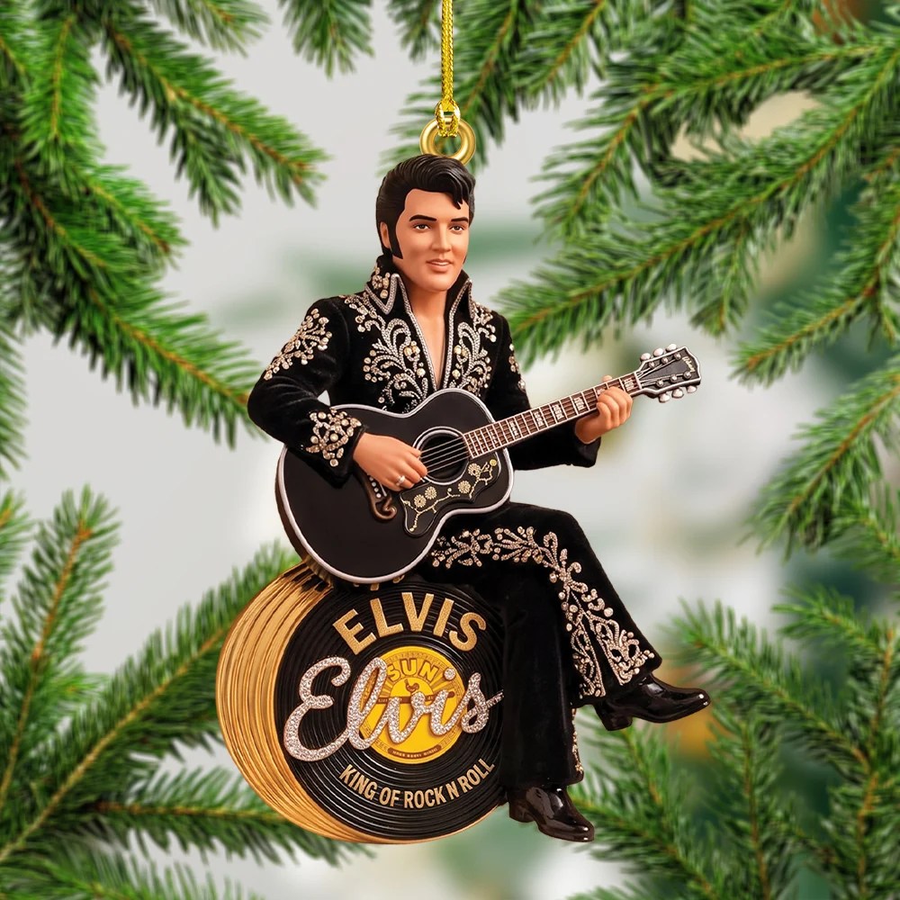 Elvis Presley Custom Shape 2-side Printed Acrylic Ornament – TMTHU9750