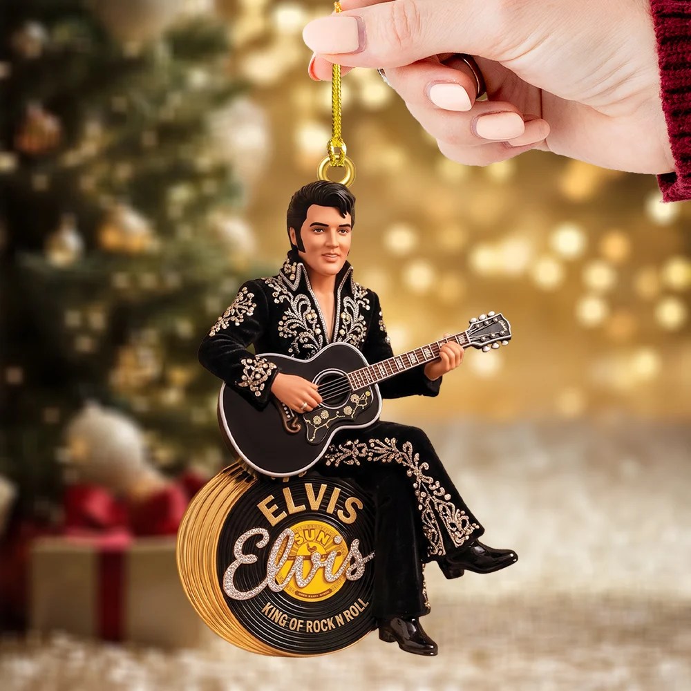 Elvis Presley Custom Shape 2-side Printed Acrylic Ornament – TMTHU9750