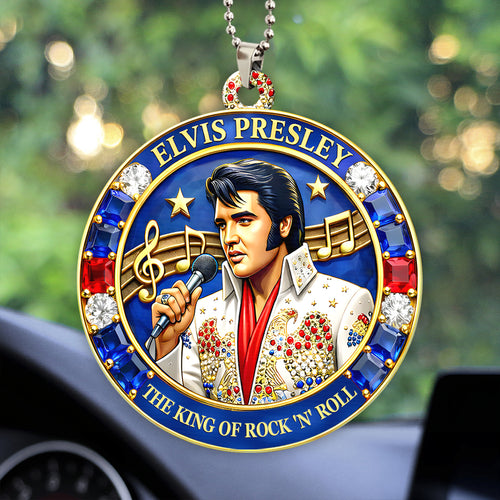 Elvis Presley Custom shape 2-sided Acrylic Car Ornament – HOATT16837