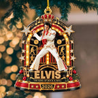 Elvis Presley Custom Shape 2-side Printed Acrylic Ornament – HOATT21458