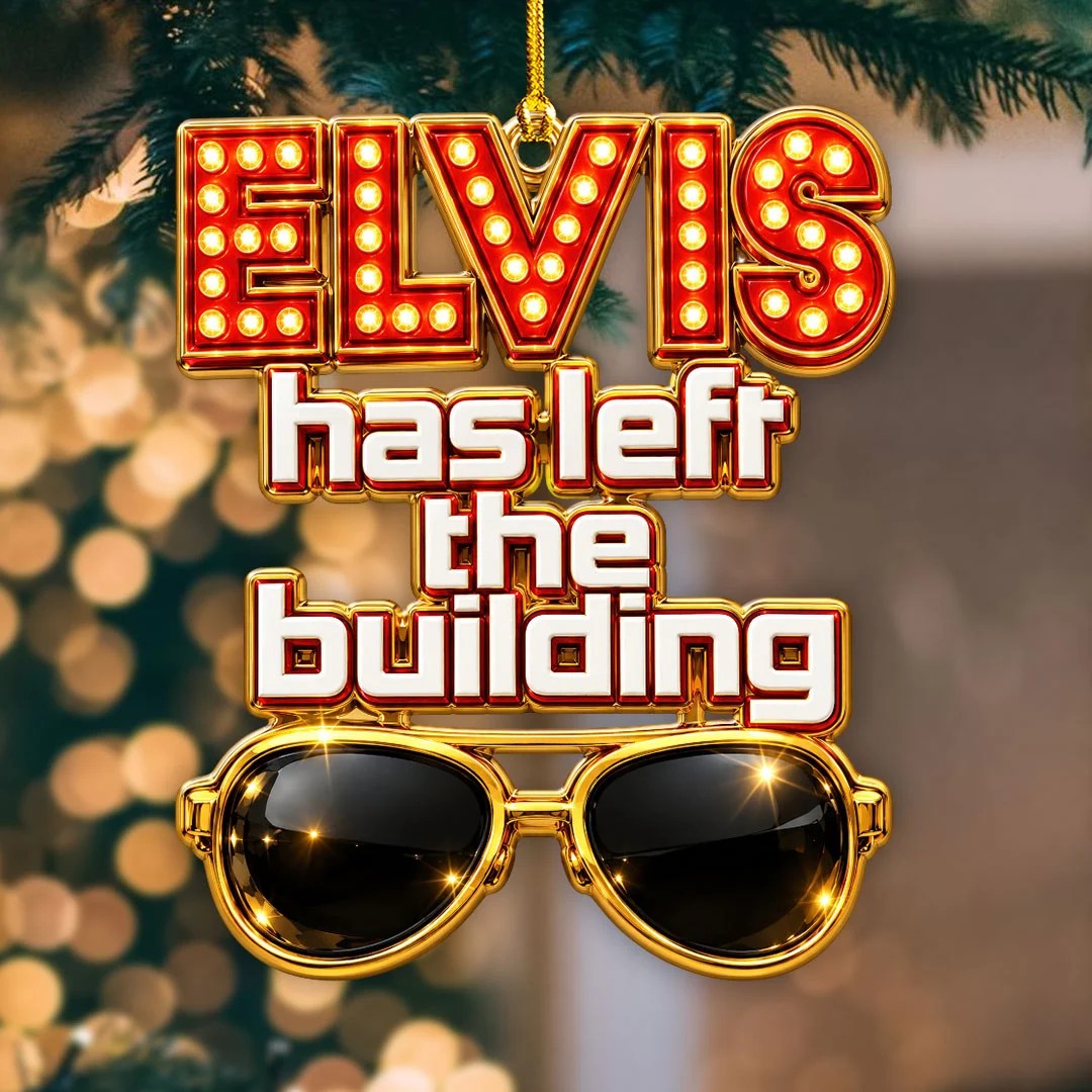 Elvis Presley Custom Shape 2-side Printed Acrylic Ornament – HOATT21540
