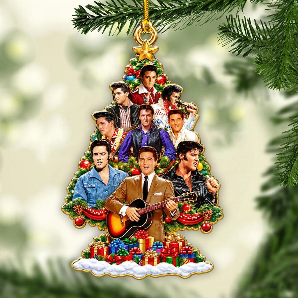 Elvis Presley Custom Shape 2-side Printed Acrylic Ornament – HOATT21541