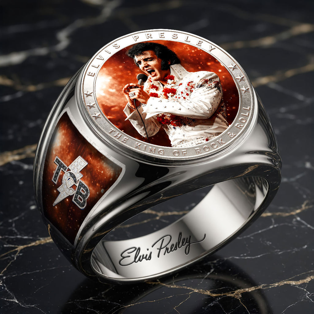 Elvis Presley 3D Engraved Ring – HOATT19282