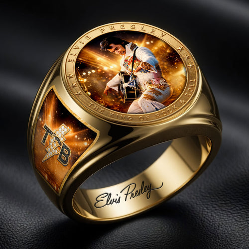 Elvis Presley 3D Engraved Ring – HOATT19336