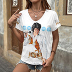 Elvis Presley 3D Women's V-Neck T-Shirt – HOATT17789