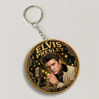 Elvis Presley 50th Anniversary 2027 Custom Shape 2-sided Keychain – MAITM15474