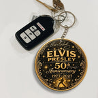 Elvis Presley 50th Anniversary 2027 Custom Shape 2-sided Keychain – MAITM15474
