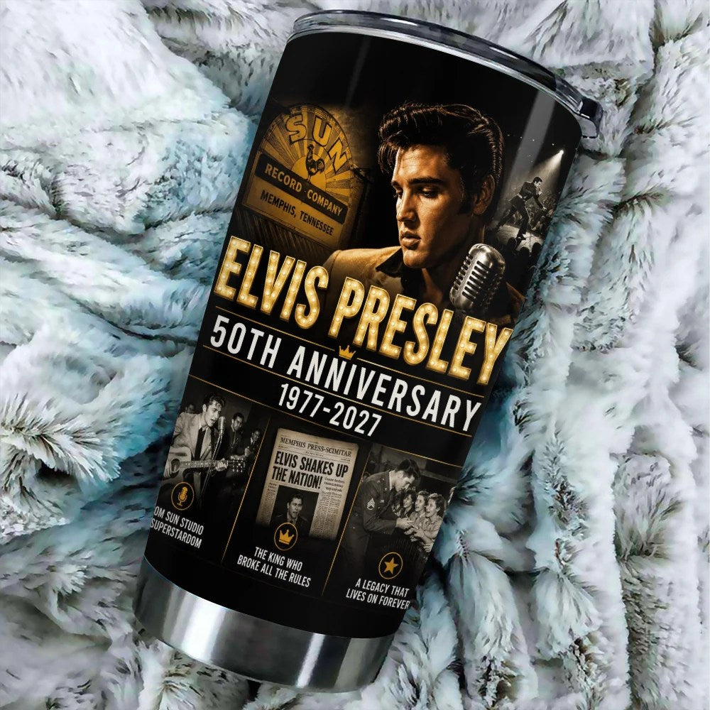 Elvis Presley 50th Anniversary 2027 Tumbler Cup – MAITM15376