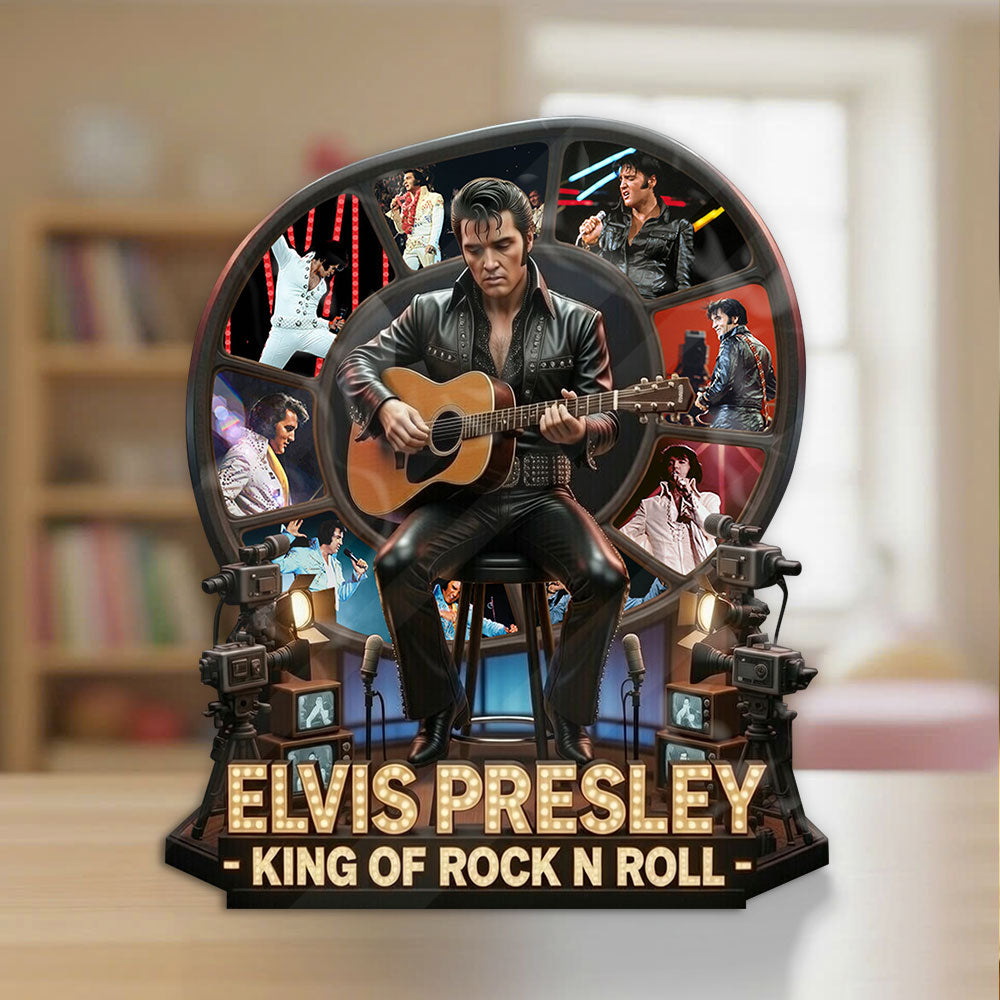 Elvis Presley Custom Shape Acrylic Plaque – TMTHU3959