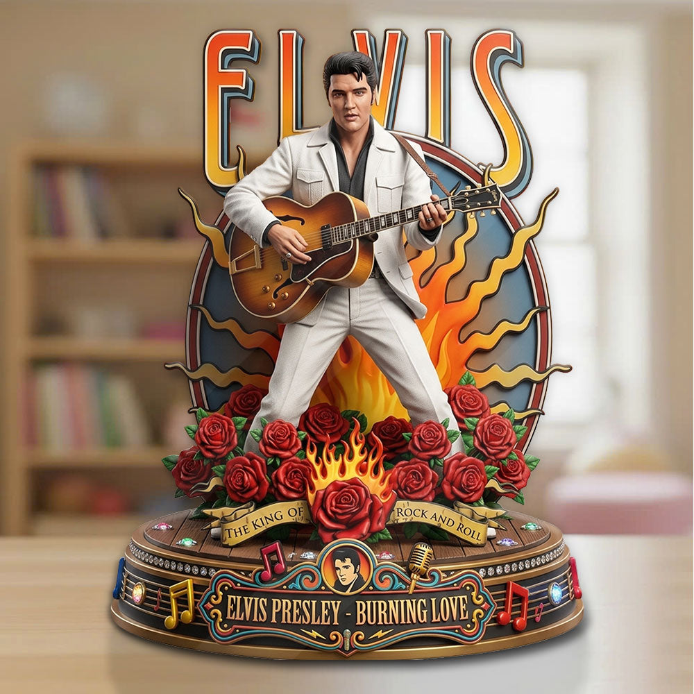 Elvis Presley Custom Shape Acrylic Plaque – TMTHU7026