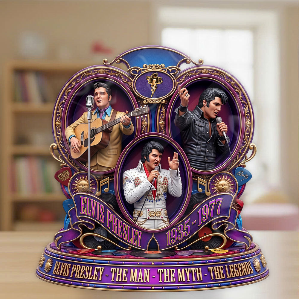 Elvis Presley Custom Shape Acrylic Plaque – TMTHU7296