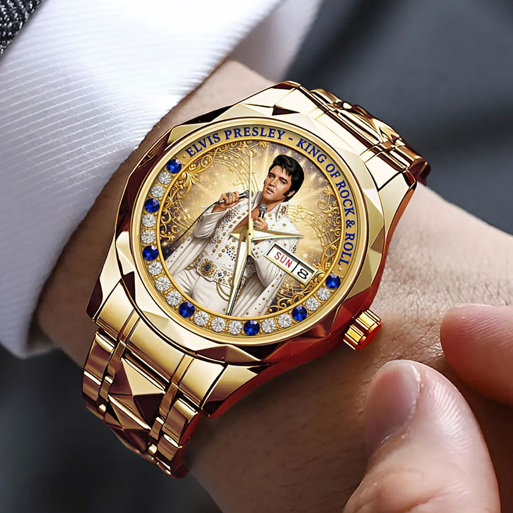 Elvis Presley Alloy Luxury Quartz Watch – TMTHU3177