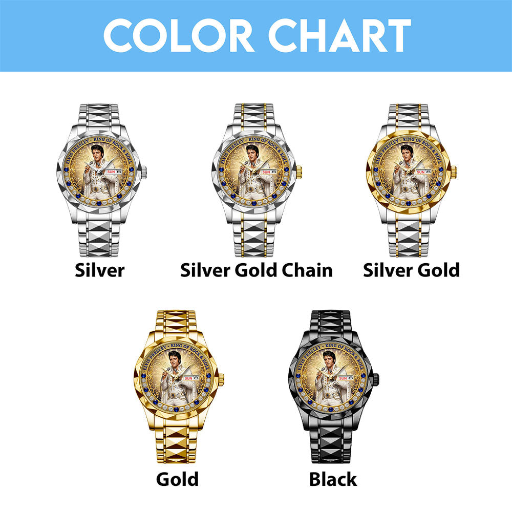 Elvis Presley Alloy Luxury Quartz Watch – TMTHU3177