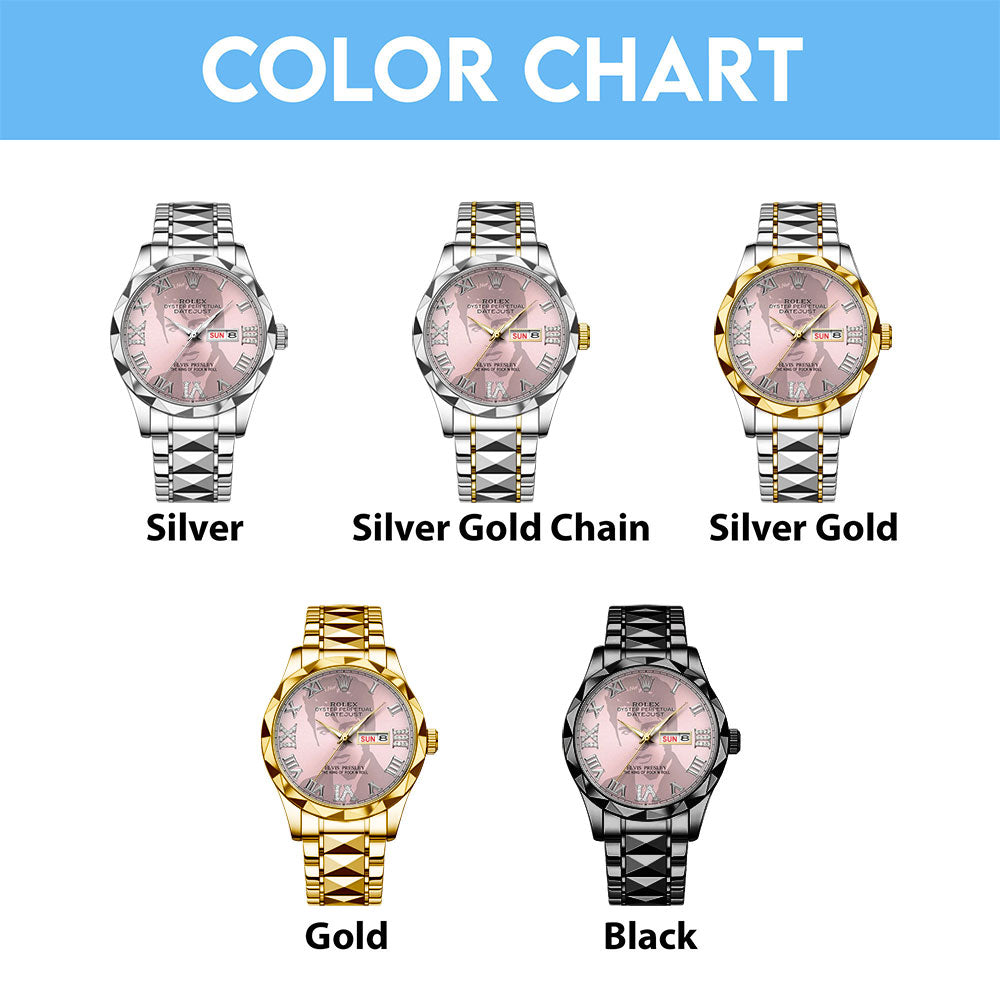 Elvis Presley Alloy Luxury Quartz Watch – TMTHU3841