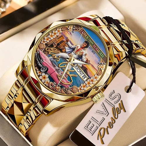 Elvis Presley Alloy Luxury Quartz Watch – TMTHU5356