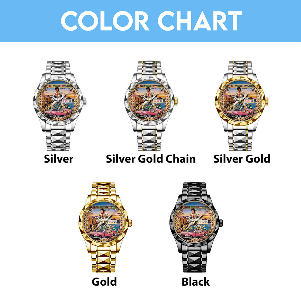 Elvis Presley Alloy Luxury Quartz Watch – TMTHU5356