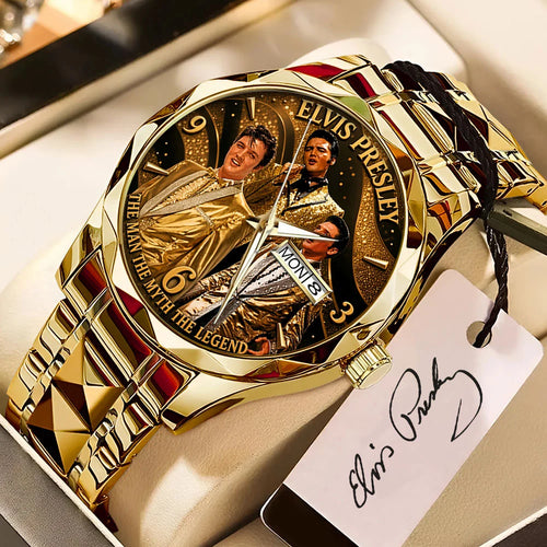 Elvis Presley Alloy Luxury Quartz Watch – TMTHU8614