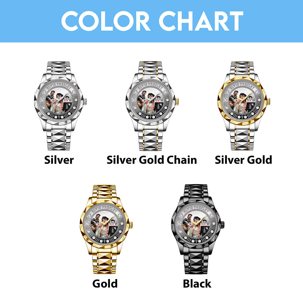 Elvis Presley Alloy Luxury Quartz Watch – MAITM12607