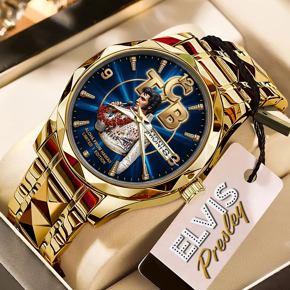 Elvis Presley Black Stainless Steel Watch – TANTN 14025