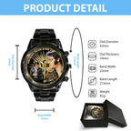 Elvis Presley Black Stainless Steel Watch – TMTHU4442