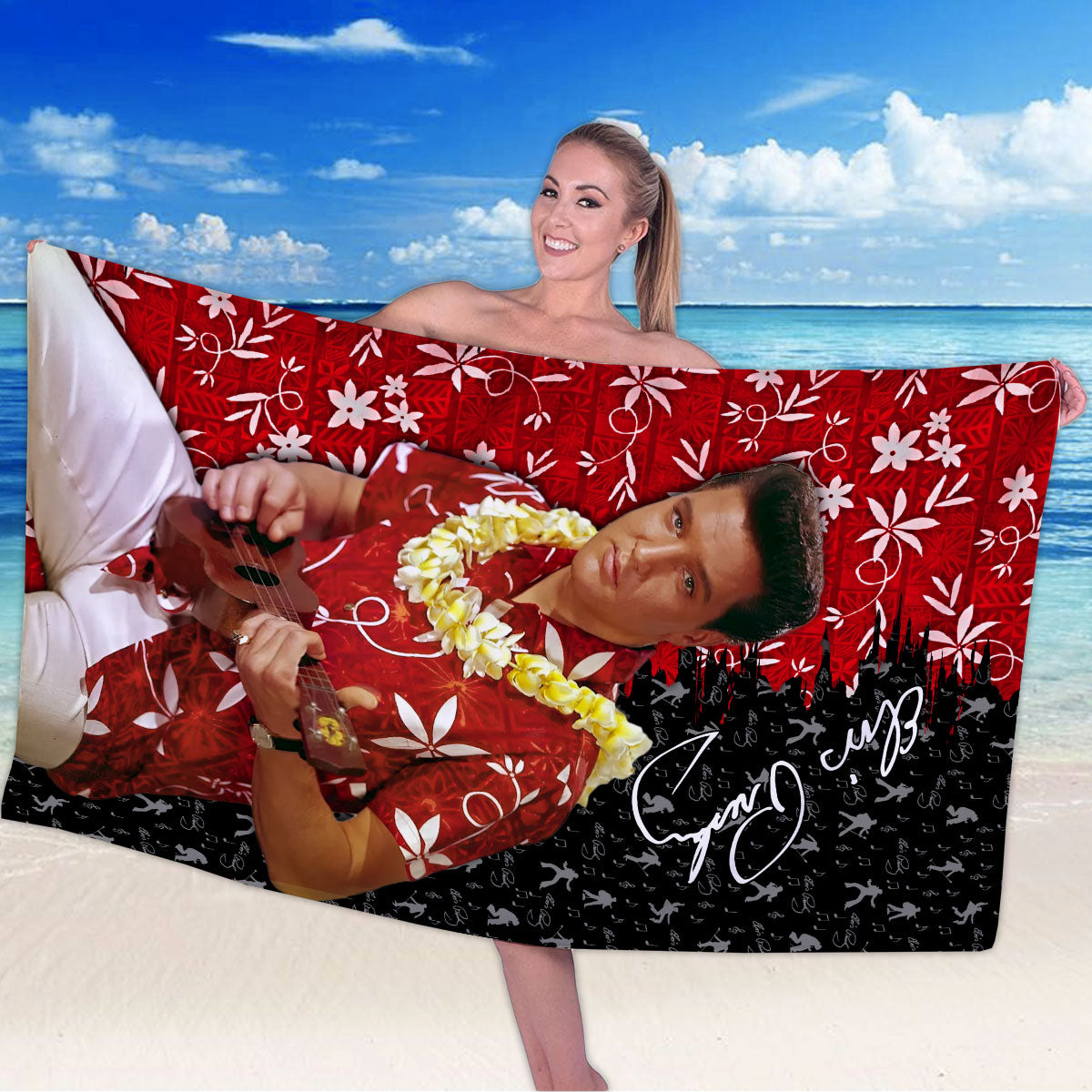 Elvis Presley Rectangle Beach Towel – HOATT 11459