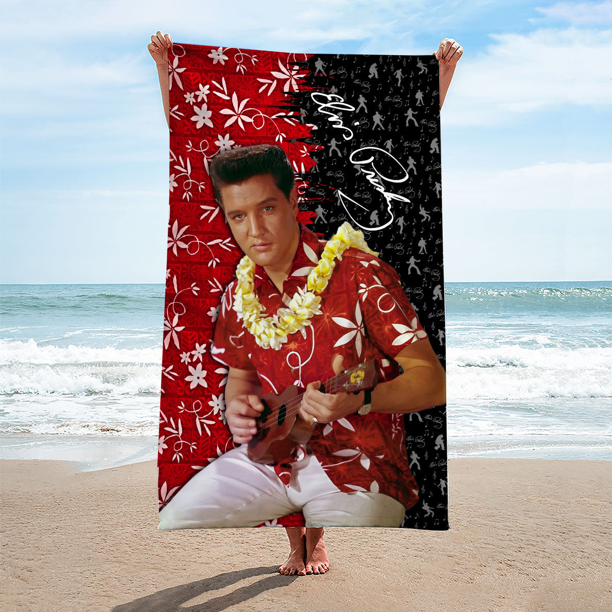 Elvis Presley Rectangle Beach Towel – HOATT 11459