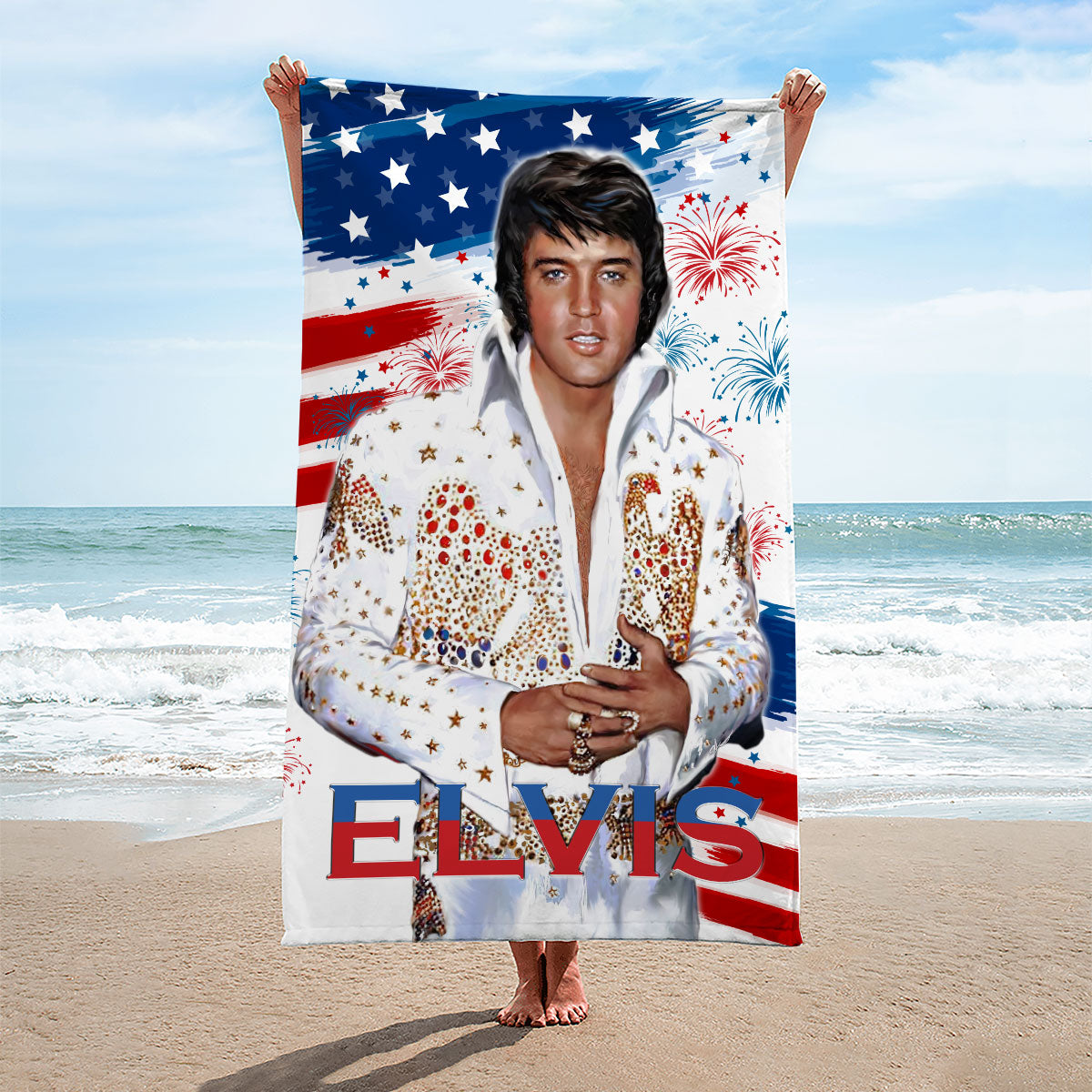 Elvis Presley Rectangle Beach Towel – HOATT 11941
