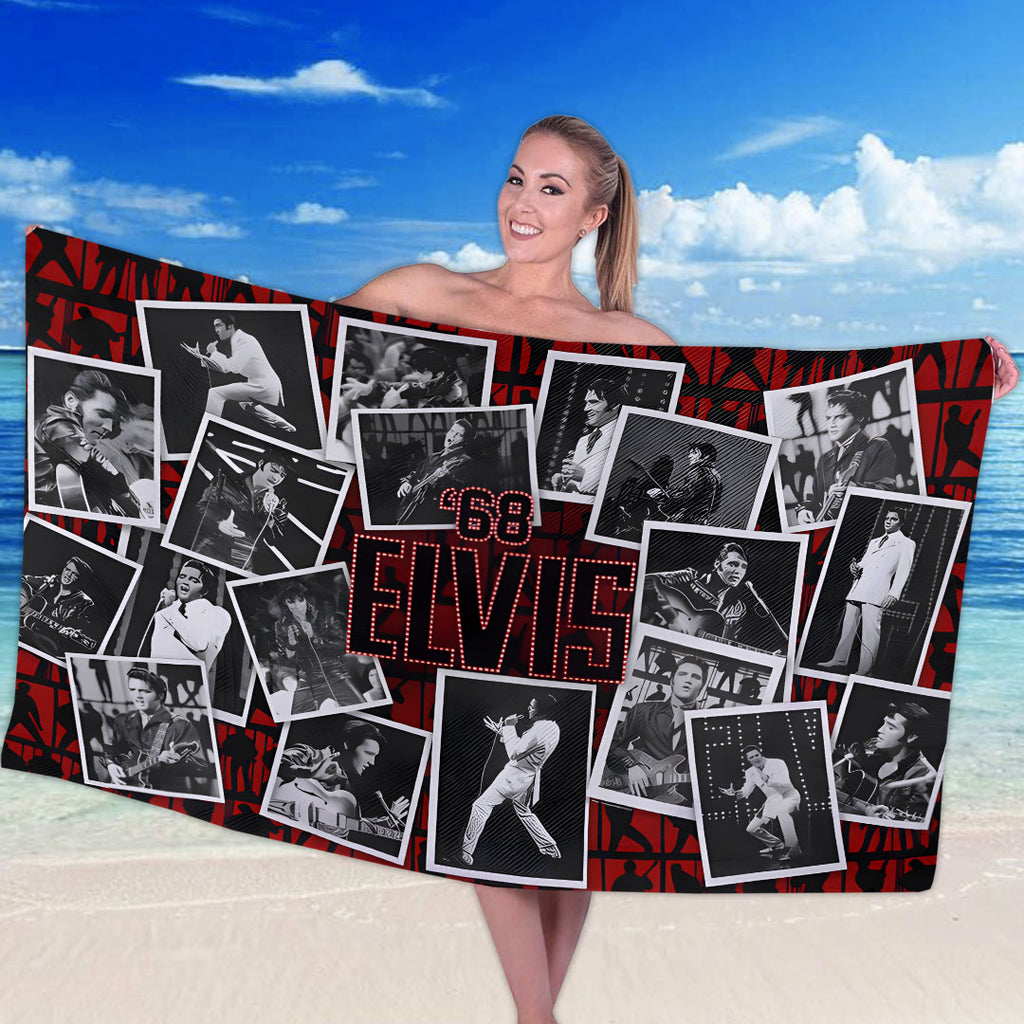 Elvis Presley Rectangle Beach Towel – HOATT15579