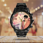 Elvis Presley Black Stainless Steel Watch – GNE 287