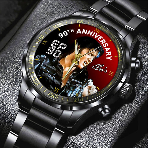 Elvis Presley Black Stainless Steel Watch – HOATT 11425