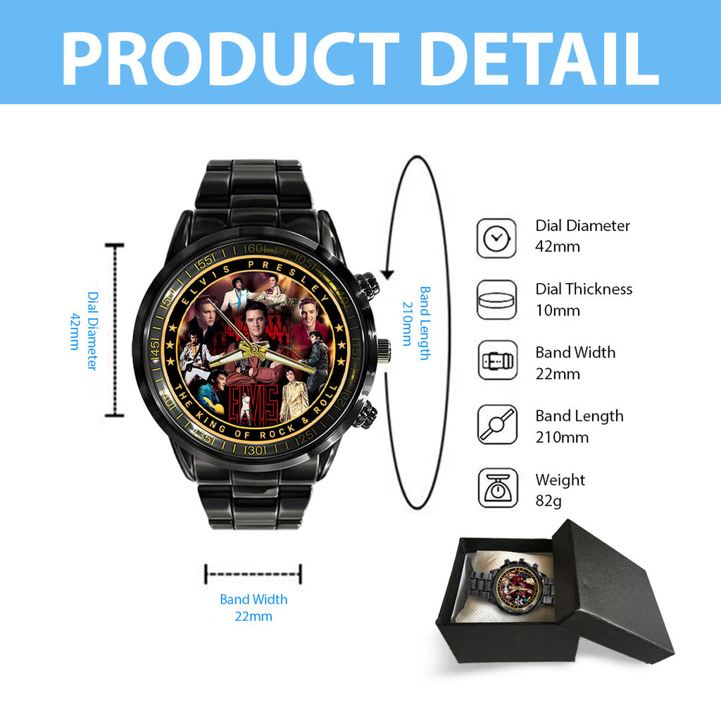 Elvis Presley Black Stainless Steel Watch – HOATT16391