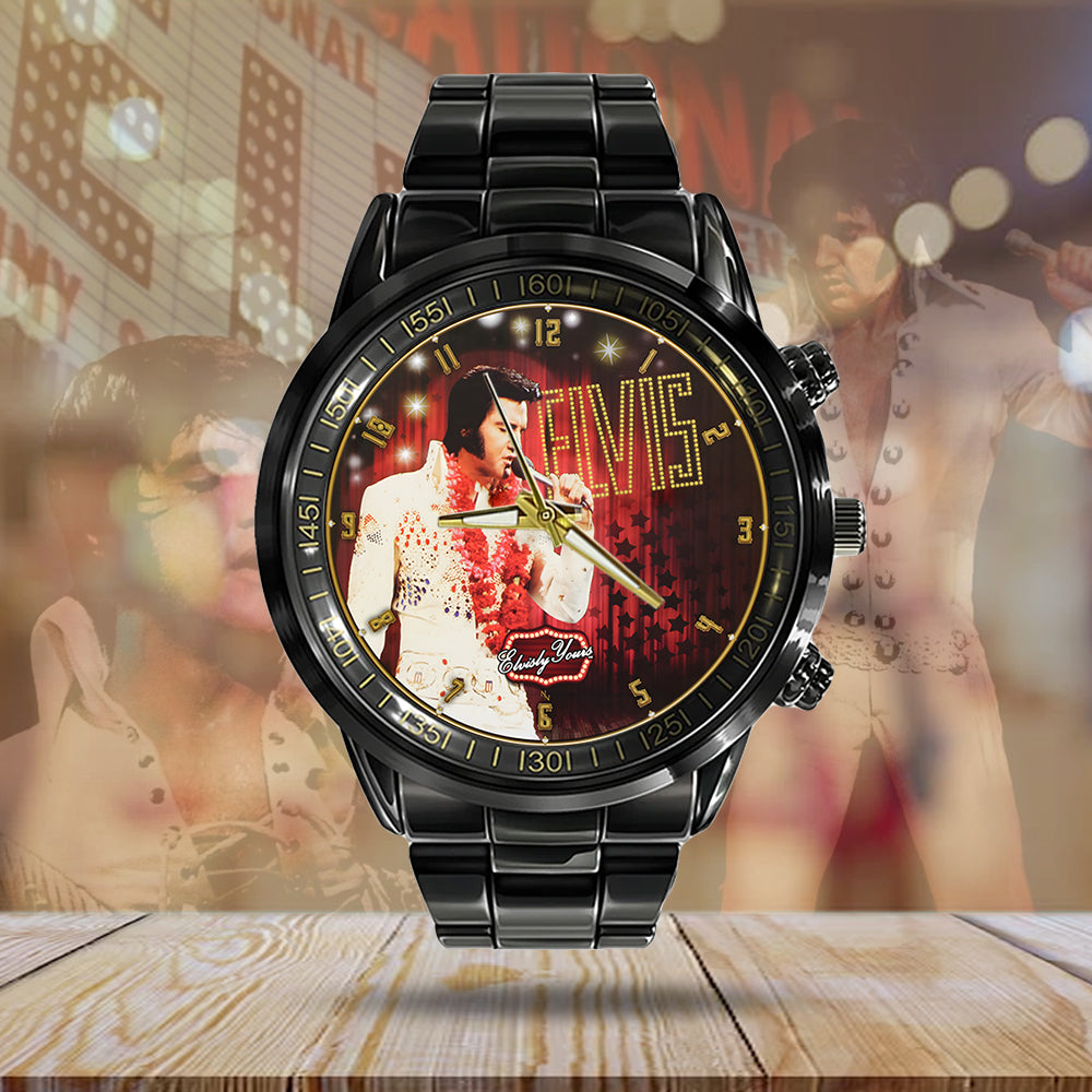 Elvis Presley Black Stainless Steel Watch – MAITM 7725