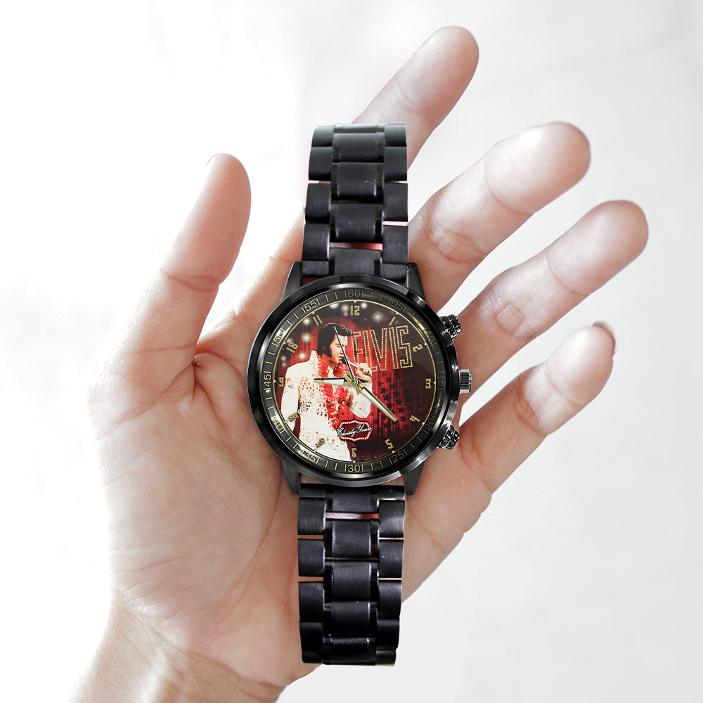 Elvis Presley Black Stainless Steel Watch – MAITM 7725