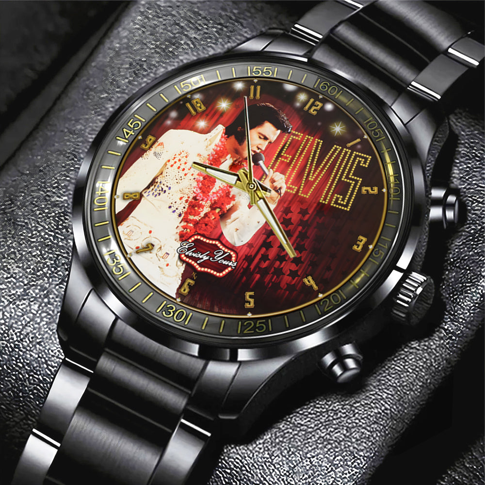 Elvis Presley Black Stainless Steel Watch – MAITM 7725
