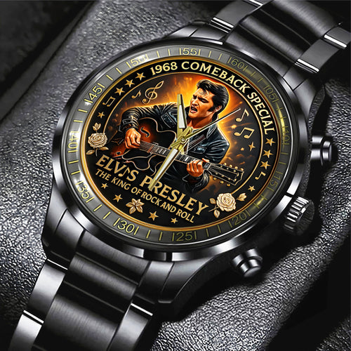 Elvis Presley Black Stainless Steel Watch – TANTN 14149