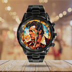 Elvis Presley Black Stainless Steel Watch – TANTN 5650