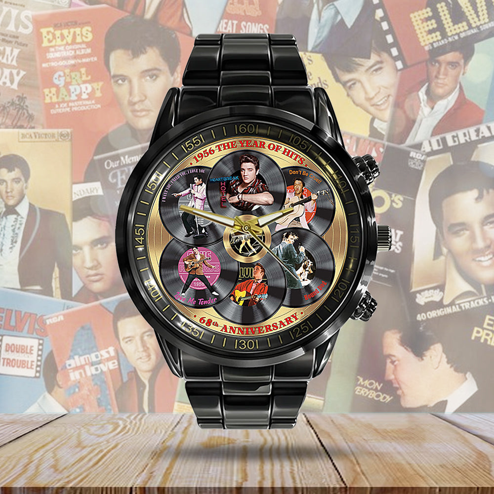 Elvis Presley Black Stainless Steel Watch – TANTN 7842.1