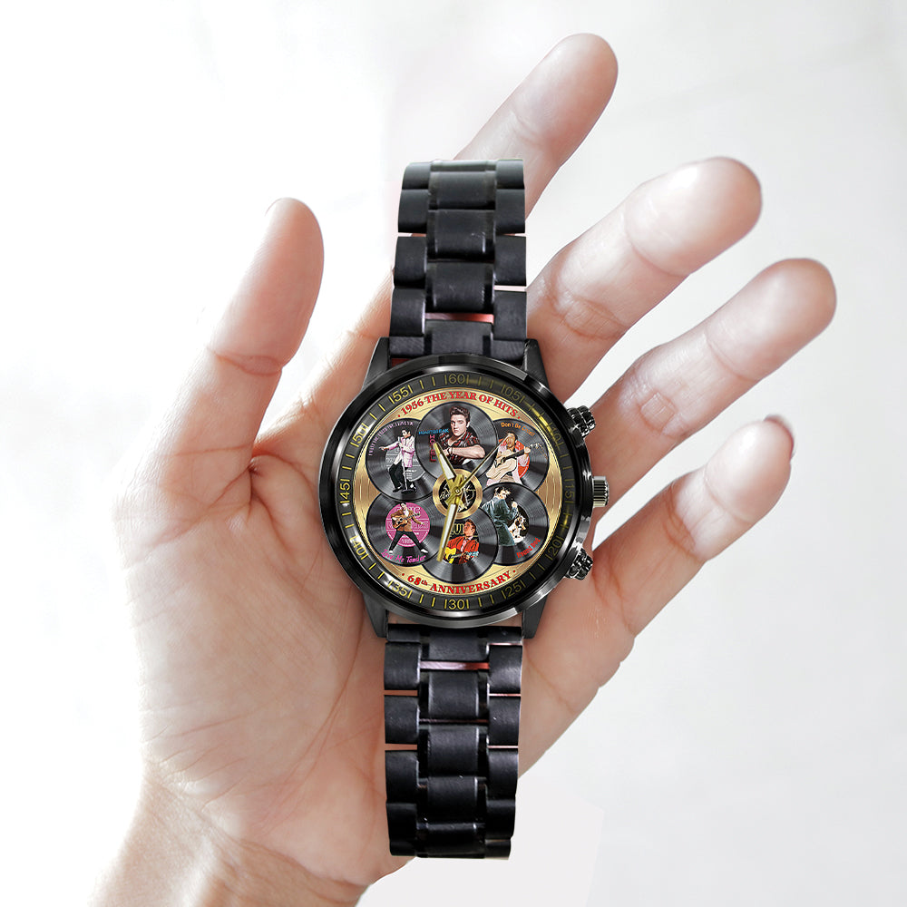 Elvis Presley Black Stainless Steel Watch – TANTN 7842.1