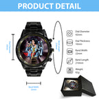 Elvis Presley Black Stainless Steel Watch – TANTN 7844