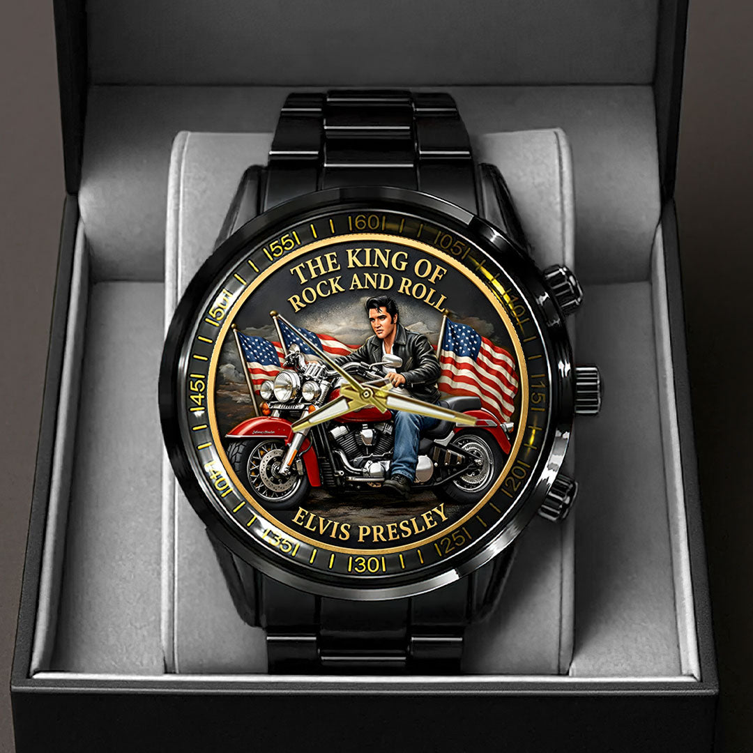 Elvis Presley Black Stainless Steel Watch – HOATT15479