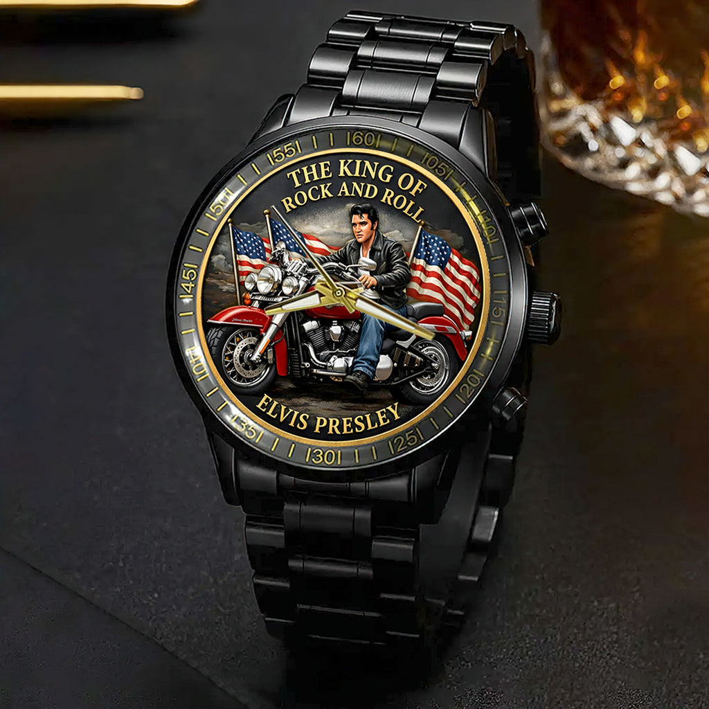 Elvis Presley Black Stainless Steel Watch – HOATT15479