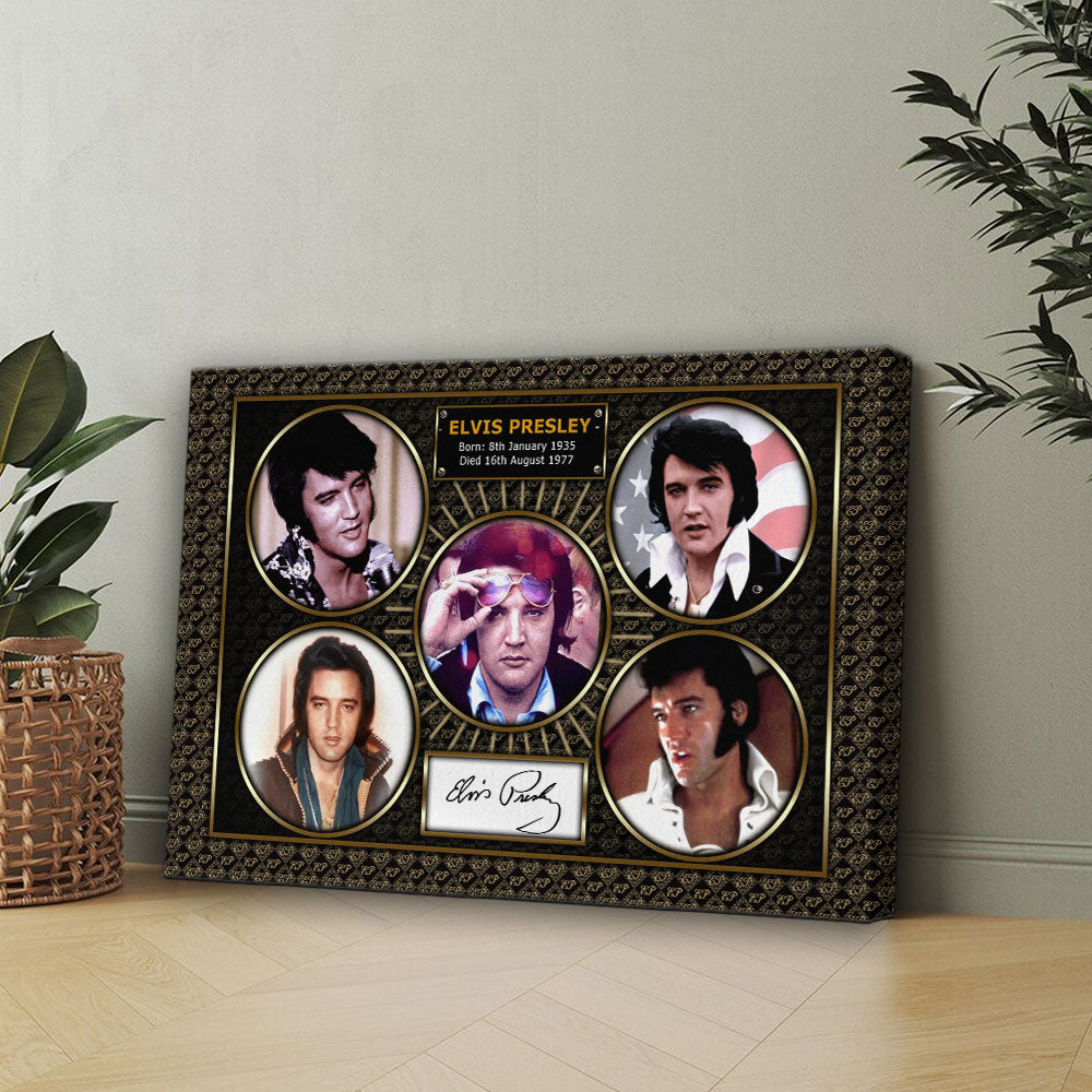 Elvis Presley Rectangle Canvas With Inner Frame – HOATT 7346