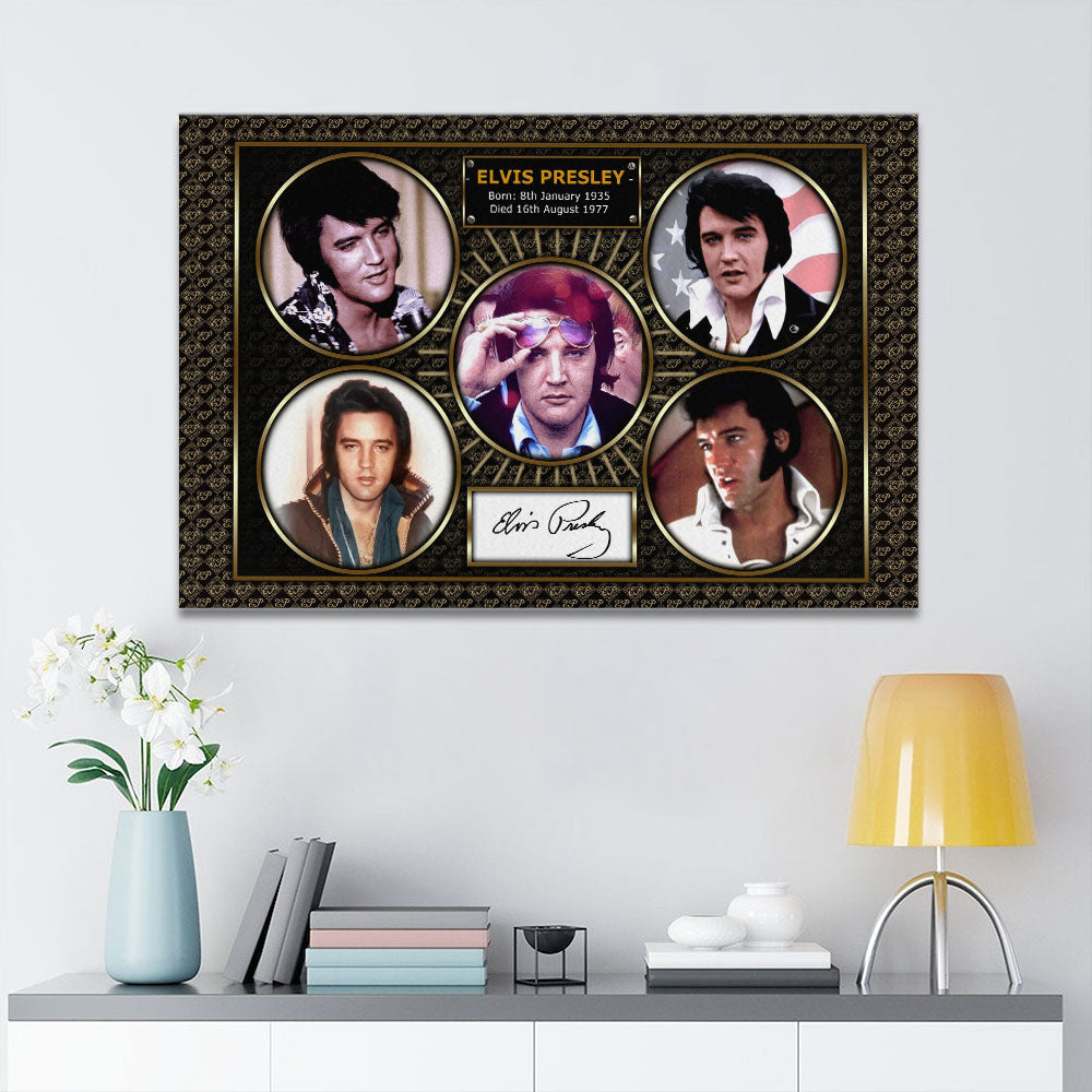 Elvis Presley Rectangle Canvas With Inner Frame – HOATT 7346
