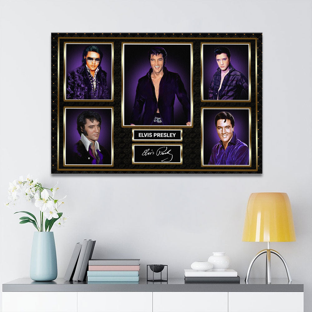 Elvis Presley Rectangle Canvas With Inner Frame – HOATT 8095