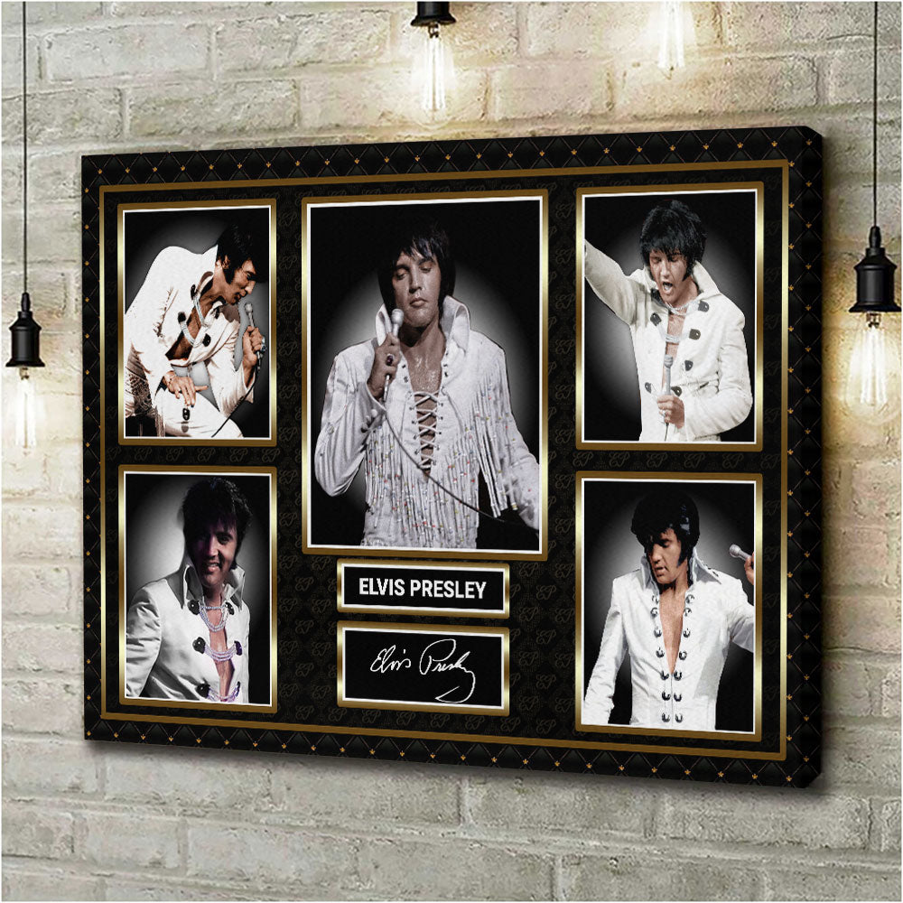 Elvis Presley Rectangle Canvas With Inner Frame – HOATT 8096