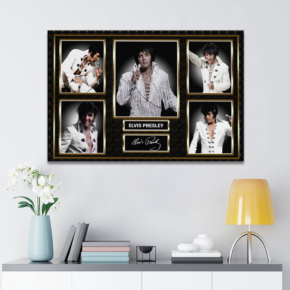 Elvis Presley Rectangle Canvas With Inner Frame – HOATT 8096