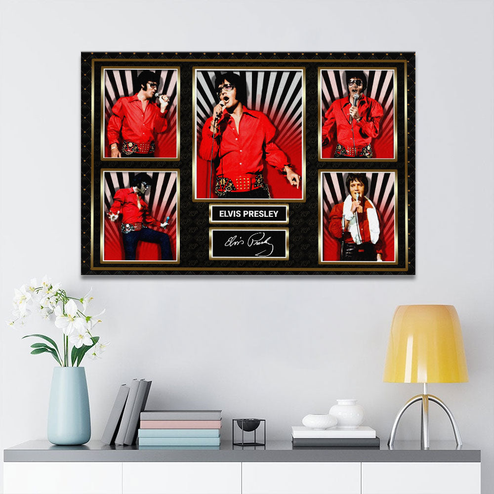 Elvis Presley Rectangle Canvas With Inner Frame – HOATT 9171