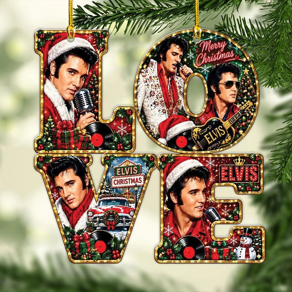 Elvis Presley Custom Shape 1-side Printed Acrylic Ornament – MAITM15323