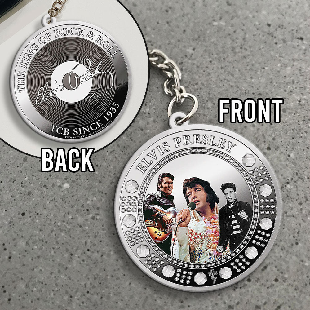 Elvis Presley Custom Shape 2-sided Keychain – MAITM12681