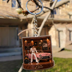 Elvis Presley Custom Shape 2-sided Keychain – MAITM15353